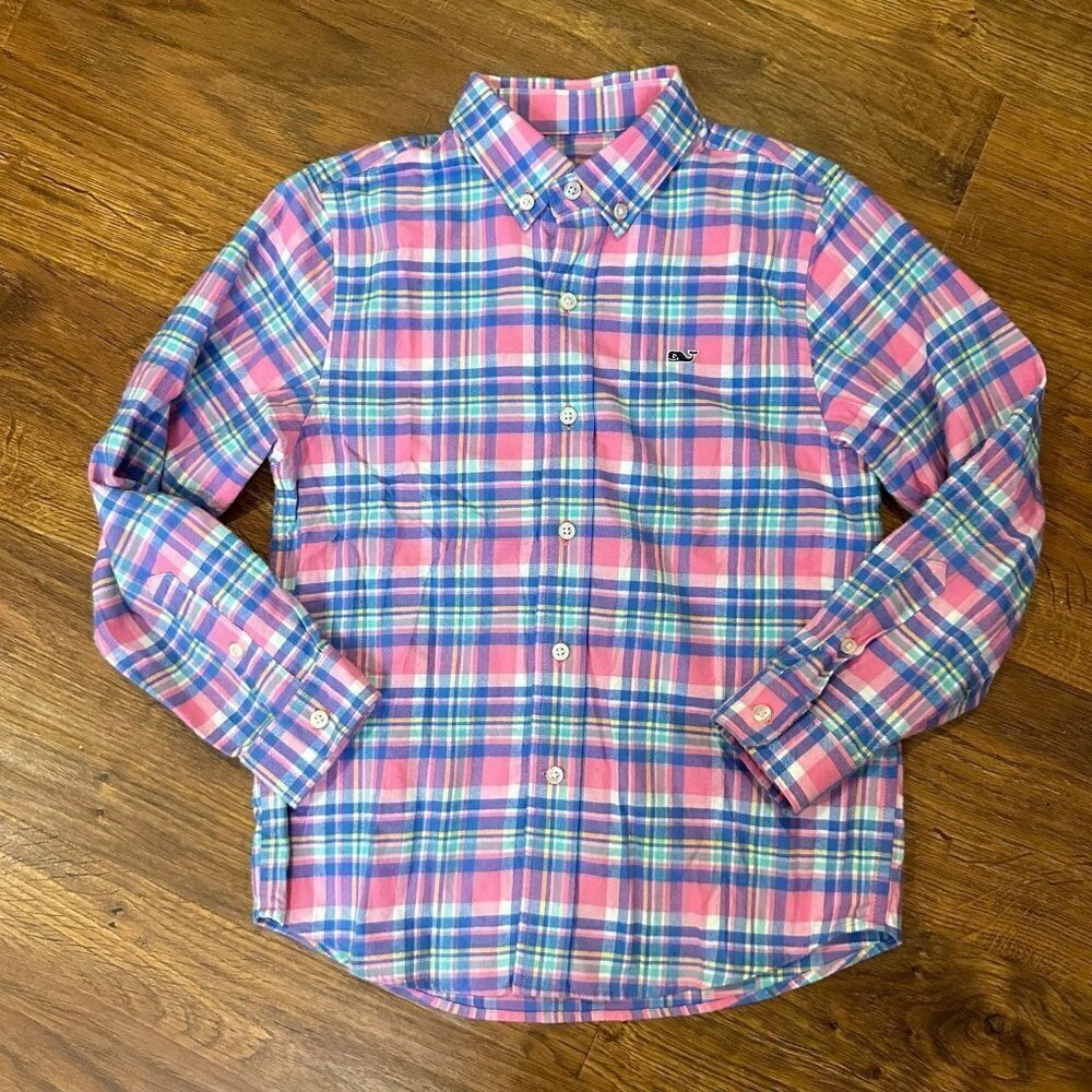 Vineyard Vines plaid flannel button up